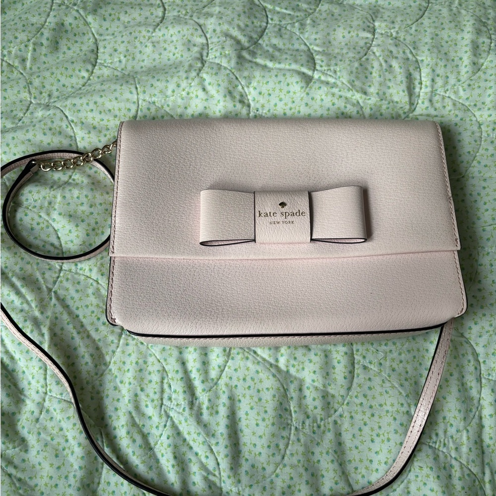 Kate Spade Light Pink Bow Crossbody Bag